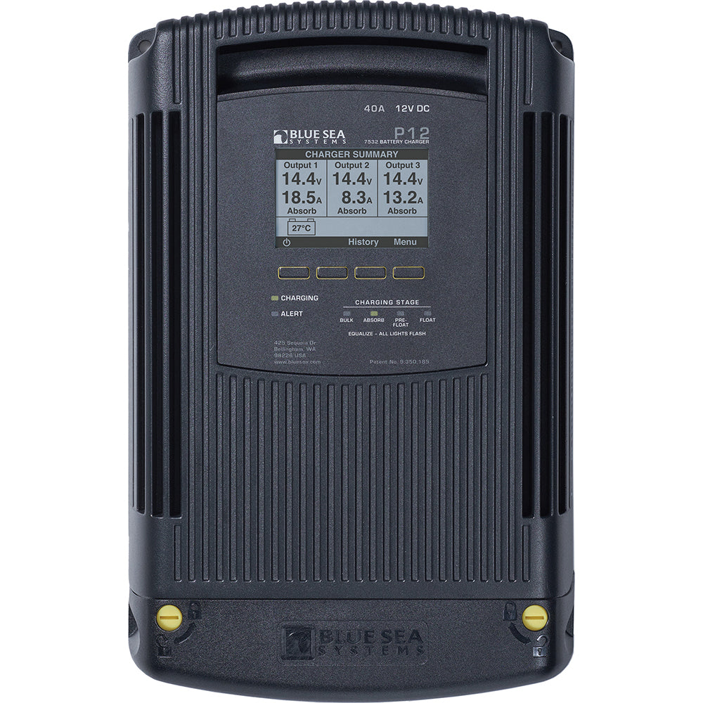 Blue Sea 7532 P12 Gen2 Battery Charger - 40A - 3-Bank [7532]