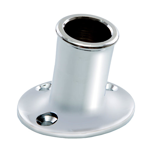 Whitecap Top-Mounted Flag Pole Socket CP/Brass - 3/4" ID [S-5001]