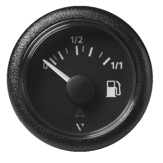 Veratron 52MM (2-1/16") ViewLine Fuel Level Gauge 0-1/1 - 3 to 180 OHM - Black Dial  Round Bezel [A2C59514082]