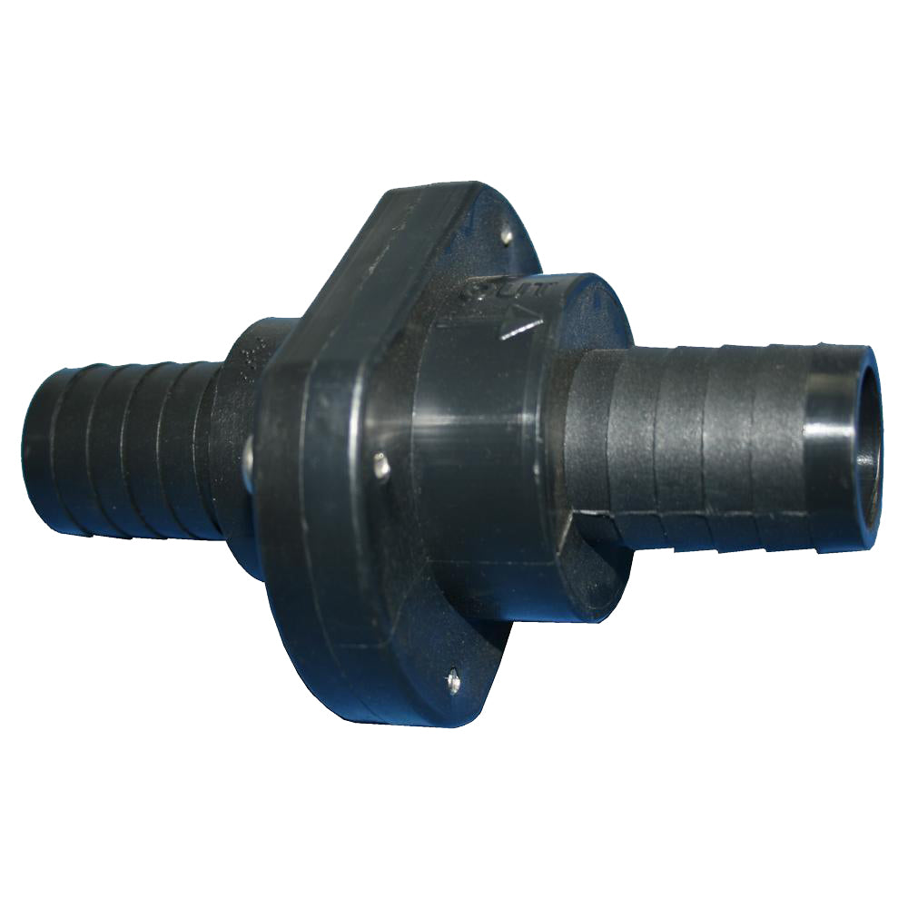 T-H Marine Double Barb Inline Scupper Check Valve - 1-1/8" - Black [ILS-1200-DP]