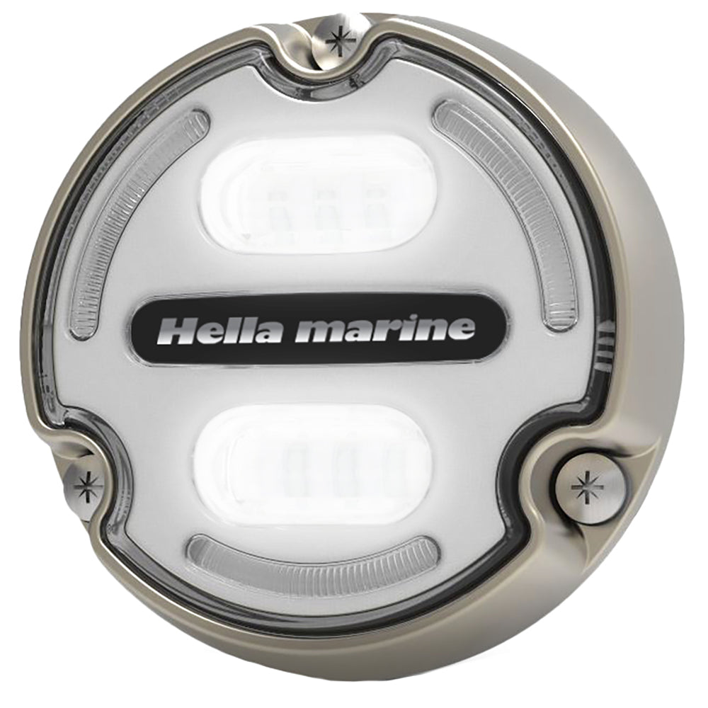 Hella Marine Apelo A2 Blue White Underwater Light - 3000 Lumens - Bronze Housing - White Lens w/Edge Light [016147-101]