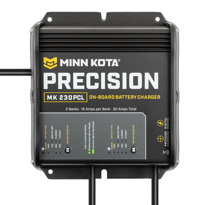 Minn Kota On-Board Precision Charger MK-230 PCL 2 Bank x 15 AMP LI Optimized Charger [1832304]